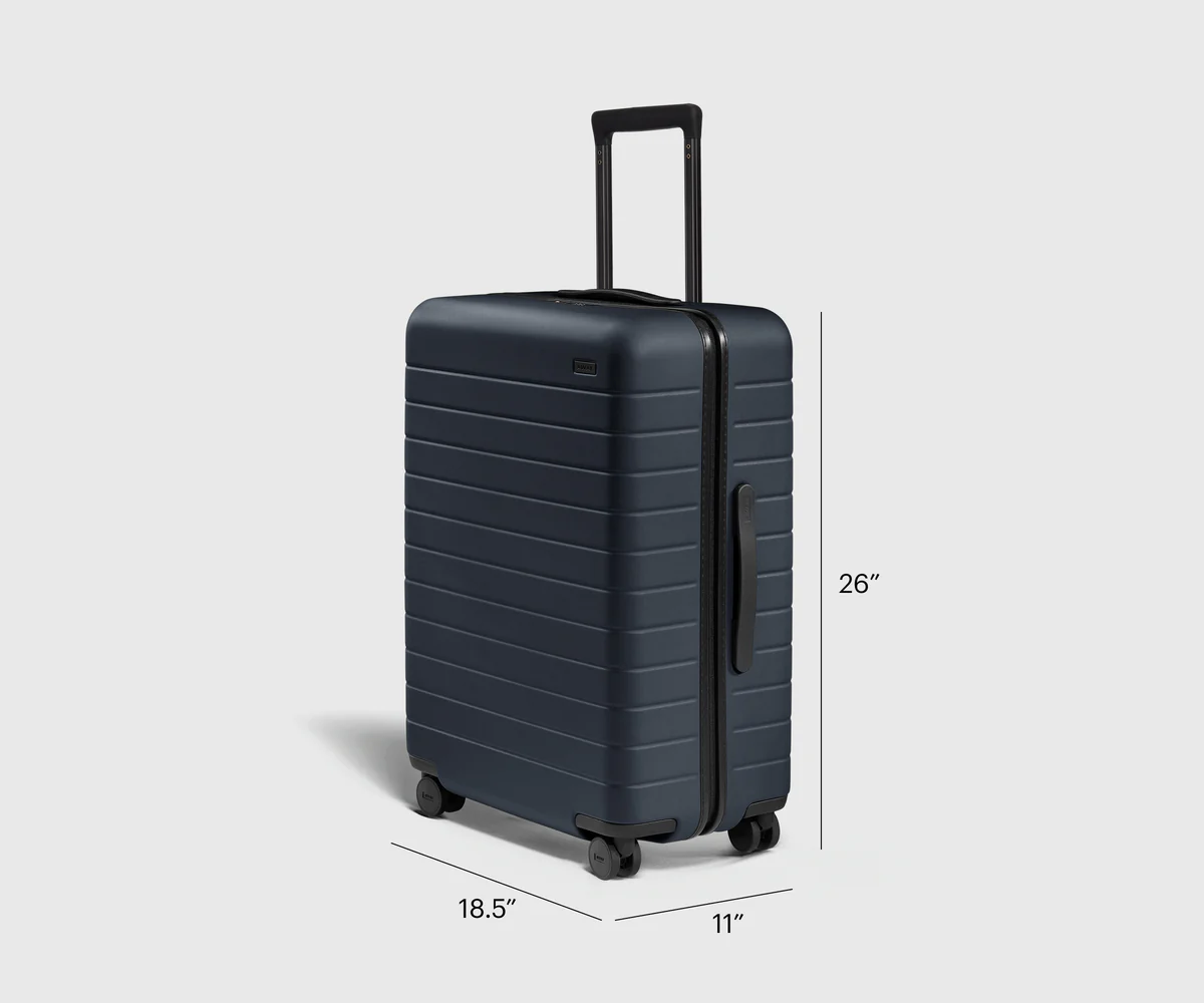 Sert Tek Fermuar Orta Boy Valiz - Görsel 4