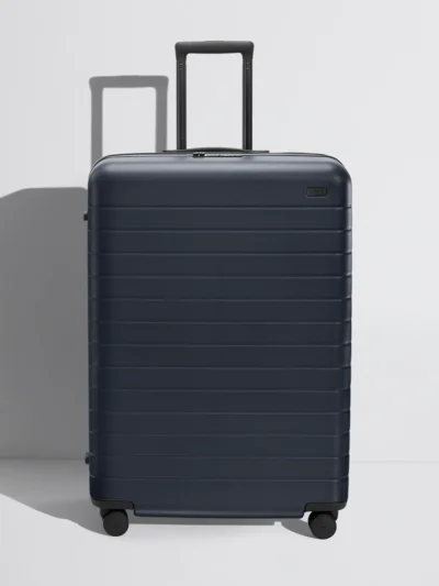 Sert Çift Fermuarlı Büyük Boy Valiz